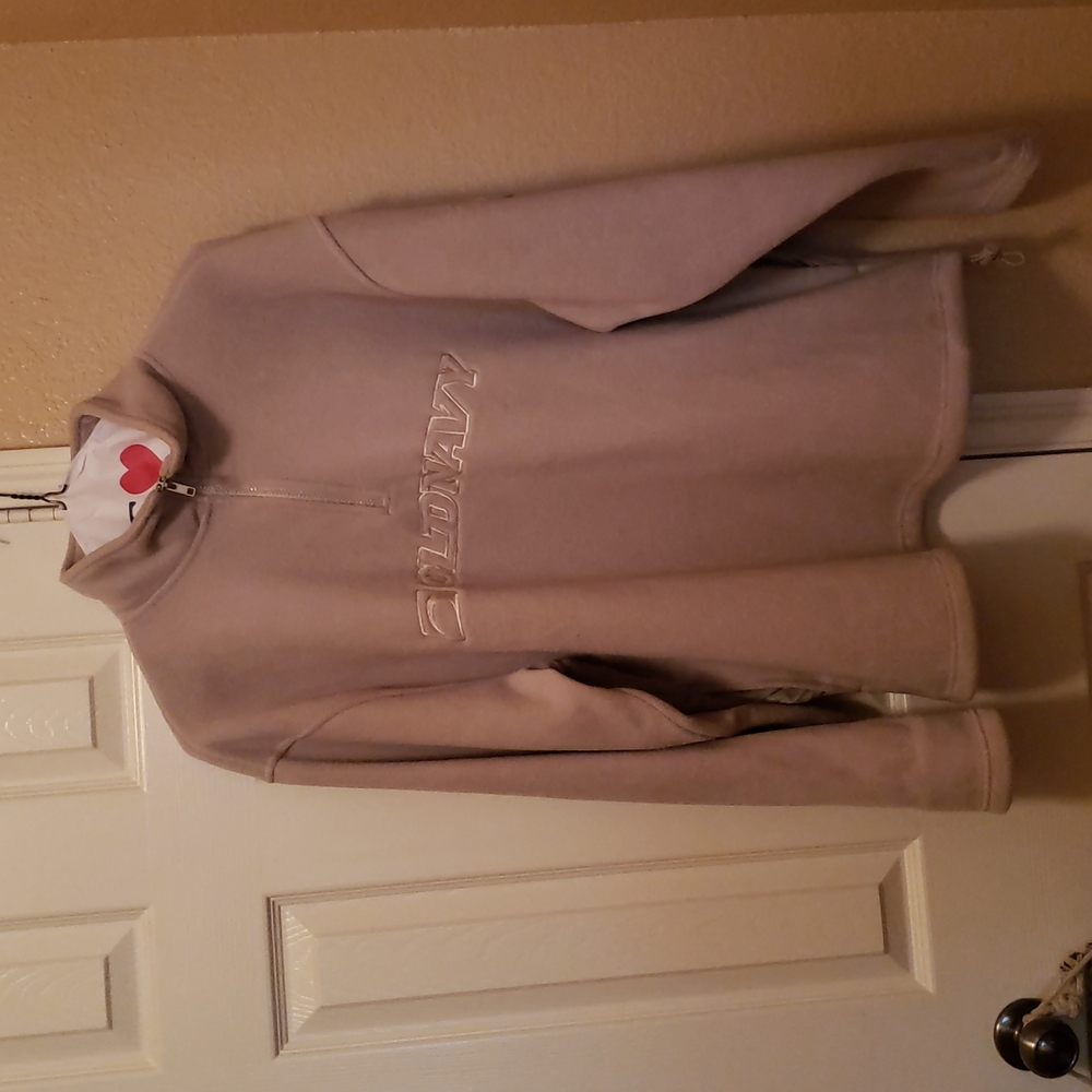 Cream colored pullover fleece jacket - Picture 5 of 6